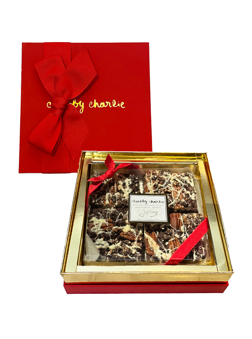 Pecan Chocolate Cookie Bark - Chubby Charlie